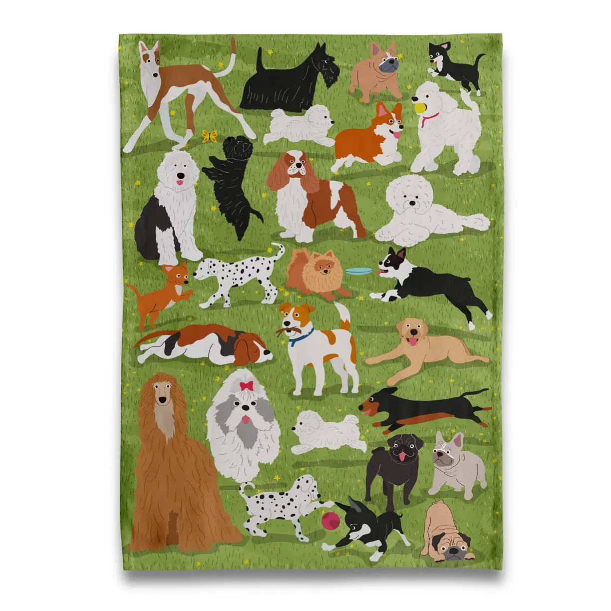 Dog Park Dish Towel