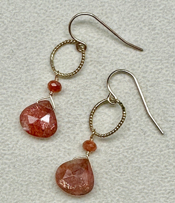 Sunstone Earrings