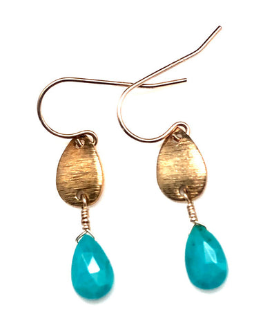 Turquoise Briolette Earrings