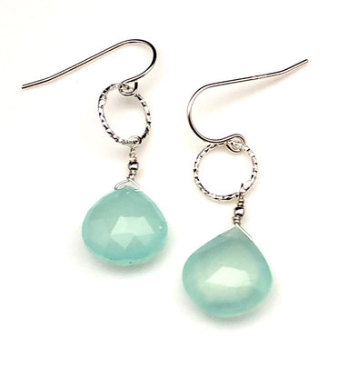 Blue Chalcedony Earrings