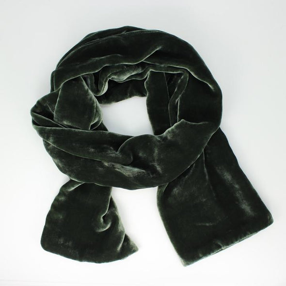 Oblong Scarf in Silk Velvet